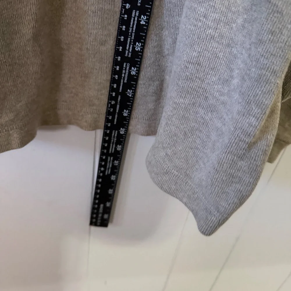 Banana Republic Ribbed Knit Sweater Mens‎ M Tan Crewneck Cotton Long Sleeve